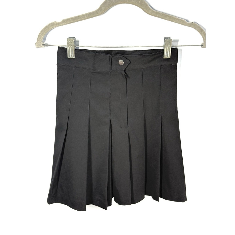 Divided Black Pleated Mini Skirt Size 0 Peppy Alt Schoolgirl Dark Academia Goth